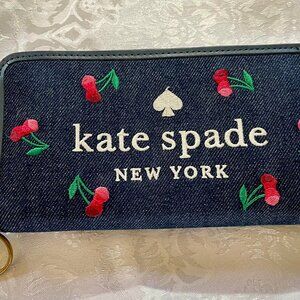 Kate Spade New York Denim Continental Wallet NWOT